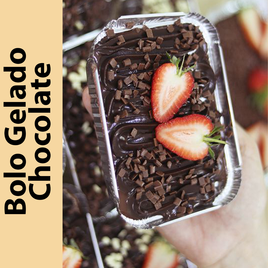 Bolo Gelado de chocolate